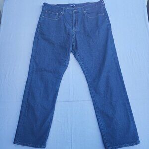 Lands' End jeans with Lining men's sz 38X32 indigo blue colour Traditional Fitt